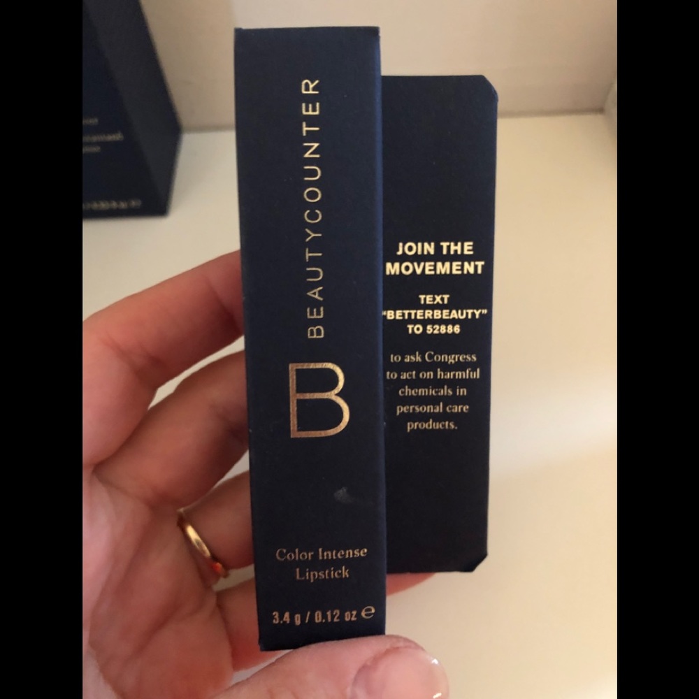 Beautycounter Red Color intense Lipstick.